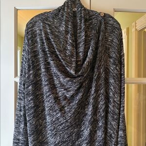 NWOT 2X Emerald Black Gray White Knit versatile Sweater Top